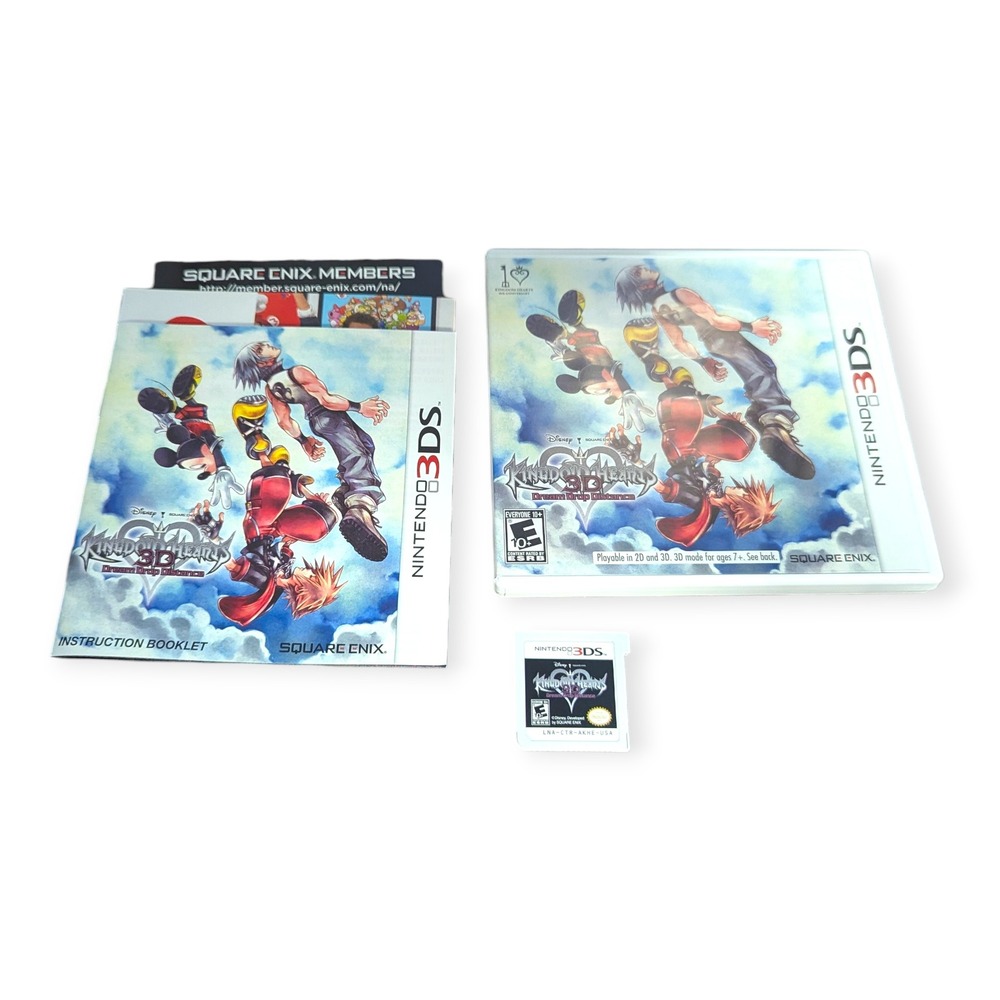 Kingdom Hearts 3D Dream Drop Distance Nintendo 3DS Game with Case and Manuals